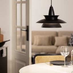 Abruzzo Luppo lampa wisząca 1x20W czarny ABR-LWBL-E27