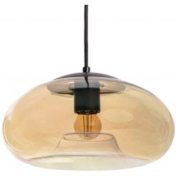 Abruzzo Tesoro Coco lampa wisząca 1x20W czarny/bursztynowy ABR-LWCM-E27
