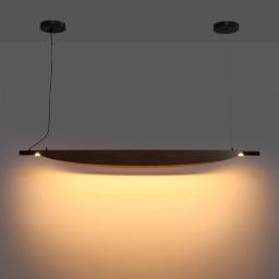 Abruzzo Japanese lampa wisząca 1x28 W czarna-brązowa ABR-LWJ-28W