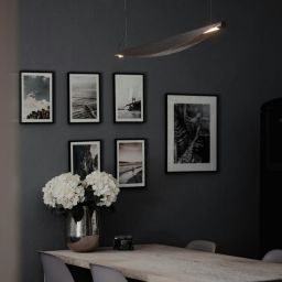 Abruzzo Japanese lampa wisząca 1x28 W czarna-brązowa ABR-LWJ-28W