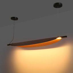 Abruzzo Japanese lampa wisząca 1x28 W czarna-brązowa ABR-LWJ-28W