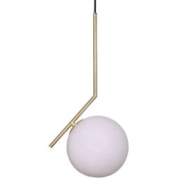 Abruzzo Milano Toscana lampa wisząca 1x40W złoty/klosz mleczny ABR-LWKT-E27