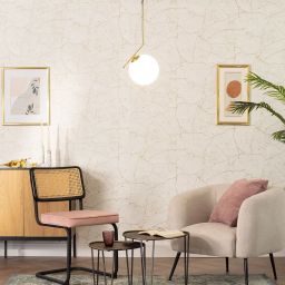 Abruzzo Milano Toscana lampa wisząca 1x40W złoty/klosz mleczny ABR-LWKT-E27