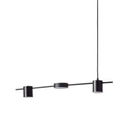 Abruzzo Gamorra lampa wisząca 3x18 W czarna ABR-LWL-GAM18W-C