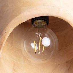 Abruzzo Fagioli lampa wisząca 1x40 W drewno ABR-LWMAN1