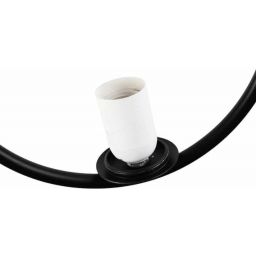 Abruzzo Milano lampa wisząca 1x20 W biała-czarna ABR-LWMR-E27