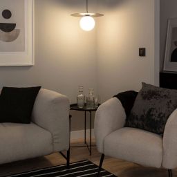 Abruzzo Rotonde lampa wisząca 1x40 W czarna ABR-LWO-RTO-E14