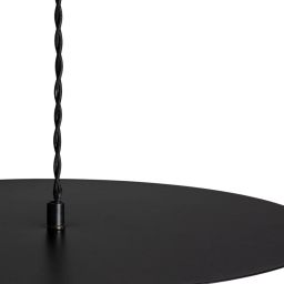 Abruzzo Rotonde lampa wisząca 1x40 W czarna ABR-LWO-RTO-E14