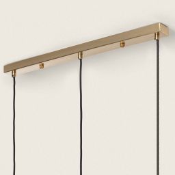 Abruzzo Parma lampa wisząca 3x20W złoty/klosz mleczny ABR-LWPP-3XE27