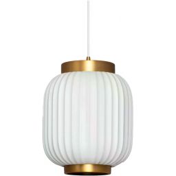Abruzzo Porcellado lampa wisząca 1x40W biały/złoty ABR-LWPP-E14