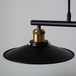 Abruzzo Monte lampa wisząca 3x36W czarny ABR-LWR-3XE27
