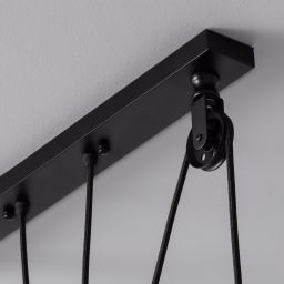 Abruzzo Monte lampa wisząca 3x36W czarny ABR-LWR-3XE27