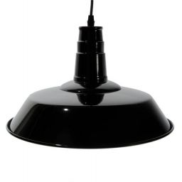 Abruzzo Retro lampa wisząca 1x20 W biała-czarna ABR-LWRG-B