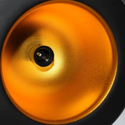 Abruzzo Retro lampa wisząca 1x20 W czarna-złota ABR-LWRH-E27