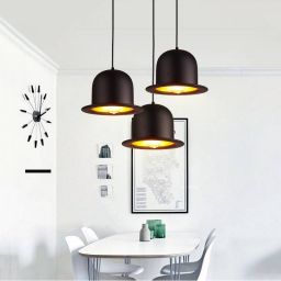 Abruzzo Retro lampa wisząca 1x20 W czarna-złota ABR-LWRH-E27