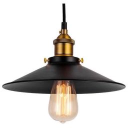 Abruzzo Retro lampa wisząca 3x20 W czarna-złota ABR-LWRT-3xE27