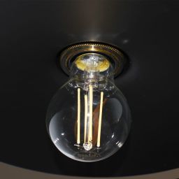 Abruzzo Retro lampa wisząca 3x20 W czarna-złota ABR-LWRT-3xE27