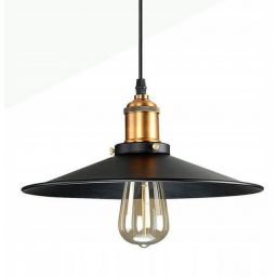 Abruzzo Retro lampa wisząca 1x20 W czarna-złota ABR-LWRT-E27