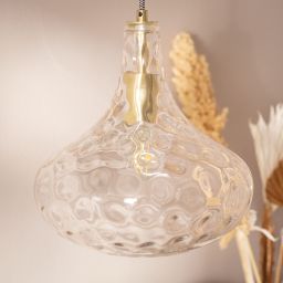 Abruzzo Pico lampa wisząca 1x40W złoty/kryształ ABR-LWS