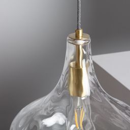 Abruzzo Pico lampa wisząca 1x40W złoty/kryształ ABR-LWS