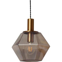 Abruzzo Baciata lampa wisząca 1x60 W bursztynowa ABR-LWS-A-BAC