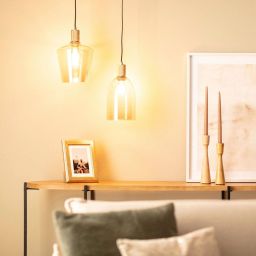 Abruzzo Incanto lampa wisząca 1x20 W bursztynowa ABR-LWS-A-INC