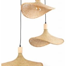 Abruzzo Boho lampa wisząca 3x20 W beżowa ABR-LWS-BH40-3XE27