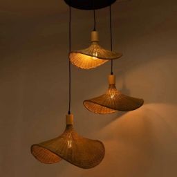 Abruzzo Boho lampa wisząca 3x20 W beżowa ABR-LWS-BH40-3XE27
