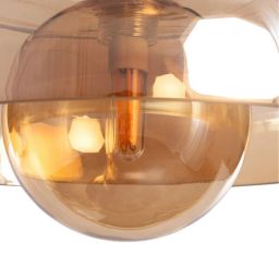 Abruzzo Cartier lampa wisząca 1x10 W bursztynowa ABR-LWS-BU-CAR