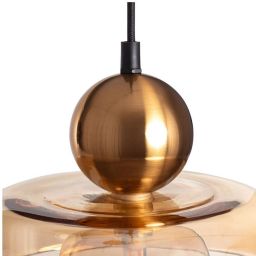 Abruzzo Cartier lampa wisząca 1x10 W bursztynowa ABR-LWS-BU-CAR