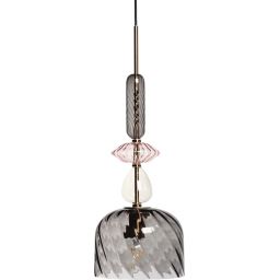 Abruzzo Koloreno lampa wisząca 1x40 W czarna ABR-LWS-RIF