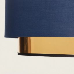 Abruzzo Tesutto lampa wisząca 1x40W granatowy/złoty ABR-LWT-E27