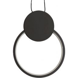 Abruzzo Totti lampa wisząca 1x10 W czarna ABR-LWTIT-C