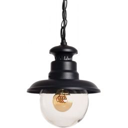 Abruzzo Castelo lampa wisząca 1x40 W czarna ABR-LWZ-IP44-CAST