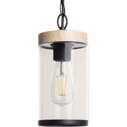 Abruzzo Finto lampa wisząca 1x28 W drewno ABR-LWZIP44-D