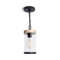 Abruzzo Finto lampa wisząca 1x28 W drewno ABR-LWZIP44-D