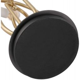 Abruzzo Bankierki lampa biurkowa 2x20 W czarna-złota ABR-MONZA