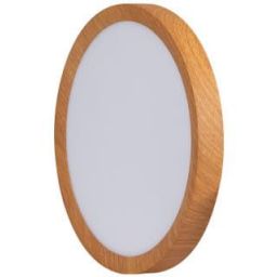 Abruzzo Maze plafon 1x18 W biały-drewno ABR-PLO-OCED-18W