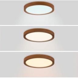 Abruzzo Maze plafon 1x18 W biały-drewno ABR-PLO-OCED-18W