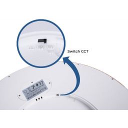 Abruzzo Maze plafon 1x18 W biały-drewno ABR-PLO-OCED-18W