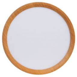 Abruzzo Maze plafon 1x24 W biały-drewno ABR-PLO-OCED-24W