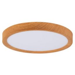 Abruzzo Maze plafon 1x24 W biały-drewno ABR-PLO-OCED-24W