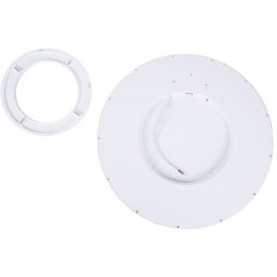 Abruzzo Maze plafon 1x40 W biały-drewno ABR-PLO-OCED-40W