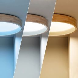 Abruzzo Naturale Vero plafon 1x31W LED drewniany ABR-PLODV-B-30W-CCT