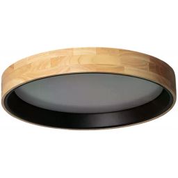 Abruzzo Naturale Vero Black plafon 1x31W LED drewniany/czarny ABR-PLODV-C-30WW-CCT