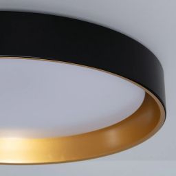 Abruzzo Royal Roma plafon 1x31W LED czarny/złoty ABR-PLR-C-30W-CCT