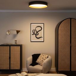 Abruzzo Royal Roma plafon 1x31W LED czarny/złoty ABR-PLR-C-30W-CCT