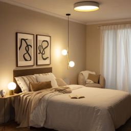 Abruzzo Royal Roma plafon 1x31W LED biały/złoty ABR-PLR-Z-30W-CCT