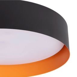 Abruzzo Bora plafon 1x30 W czarny ABR-POB30W