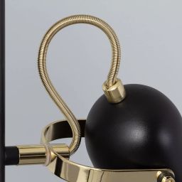 Abruzzo Retro lampa stojąca 3x20 W czarna ABR-RRC-C-3XE14